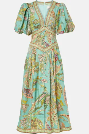 ALÉMAIS AlÃ©mais Franca printed linen midi dress