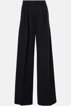 Max Mara Fagus high-rise wool wide-leg pants