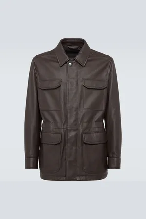 BRIONI Leather jacket