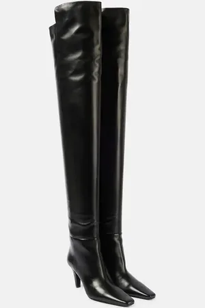 Saint Laurent Jill 75 leather over-the-knee boots