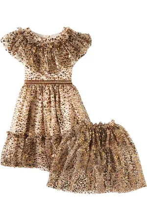 PATACHOU Sequined tulle cape and dress set