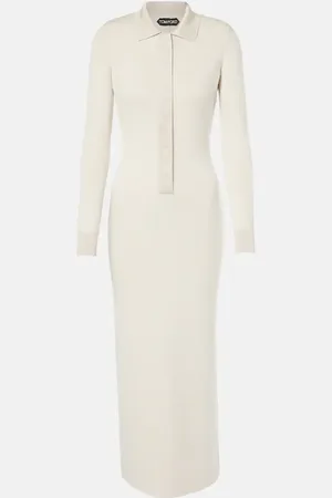 Tom Ford Wool and silk-blend polo dress