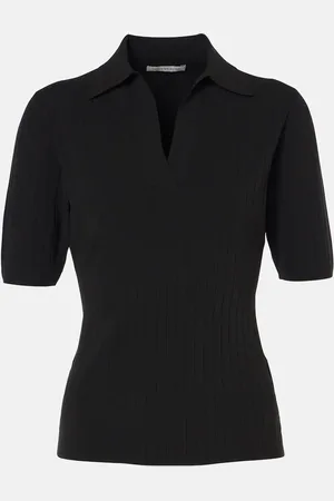 EMILIA WICKSTEAD Dune ribbed-knit polo shirt