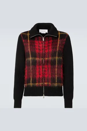 Alexander McQueen Tartan mohair and silk-blend bomber jacket
