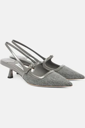 Jimmy Choo Didi 45 flannel slingback pumps