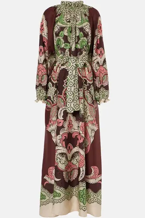 La DoubleJ Cerere printed silk voile maxi dress
