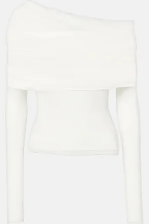 CHRISTOPHER ESBER Sonora Veiled off-shoulder top