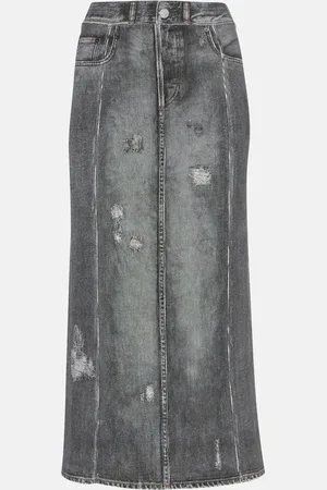 Acne Studios Denim midi skirt