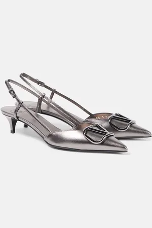 VALENTINO GARAVANI VLogo Signature leather slingback pumps