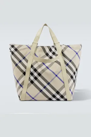 Burberry Check Large jacquard tote bag