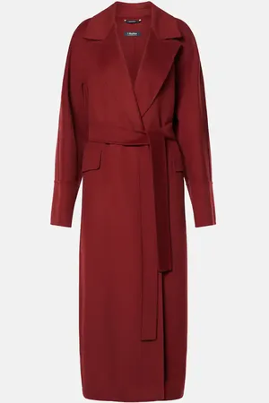 Max Mara Malika virgin wool wrap coat