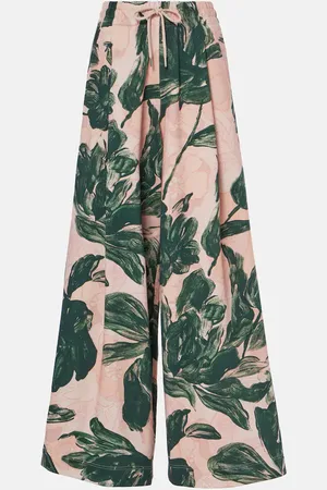 DRIES VAN NOTEN Floral cotton jersey sweatpants