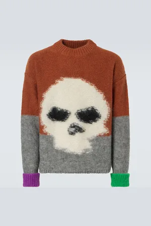 ERL Mohair Skull intarsia sweater