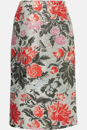 Carolina Herrera Floral jacquard pencil skirt