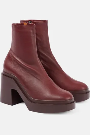 Robert Clergerie Nina leather platform ankle boots