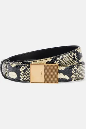 Khaite Elio snake-effect leather belt