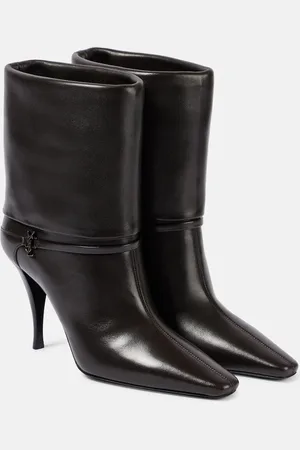 Saint Laurent Niki 90 leather booties