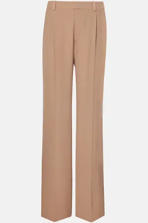Saint Laurent Silk crÃªpe wide-leg pants