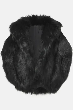 Givenchy Faux fur cape