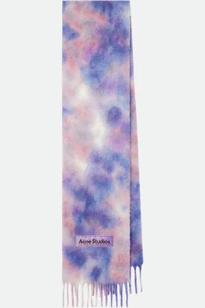 Acne Studios Tie-dye wool and mohair-blend scarf