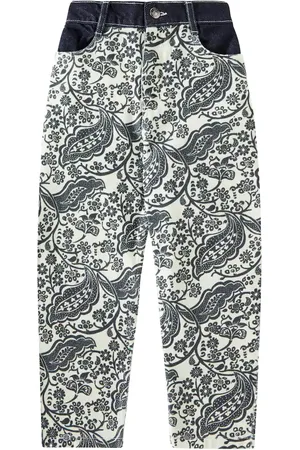 The New Society Jaipur paisley cotton straight pants