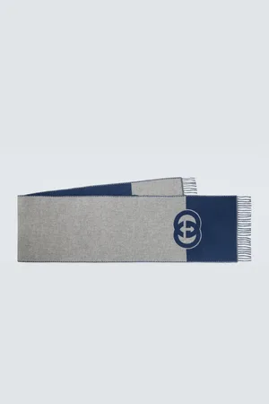 Gucci Interlocking G wool and cashmere scarf