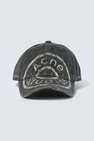 Acne Studios Logo cotton twill baseball cap