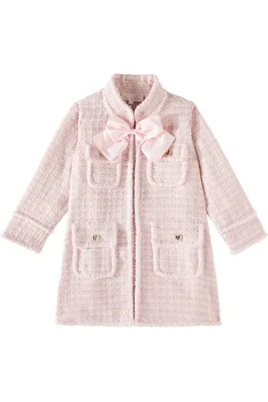 Tutu Du Monde Aubazine bow-detail bouclÃ© coat