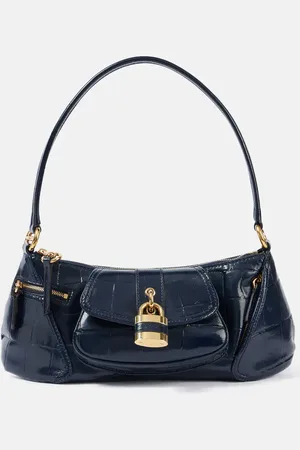 Chloé ChloÃ© Le 99 Small croc-effect leather shoulder bag