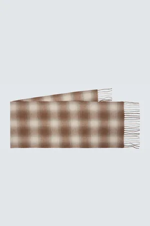 Loro Piana Checked wool and cashmere scarf