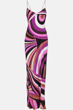 Puccini Iride silk slip dress