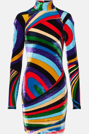 Puccini Iride velvet minidress
