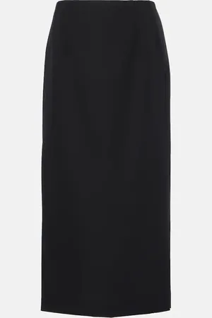 VALENTINO Grisaille virgin wool pencil skirt