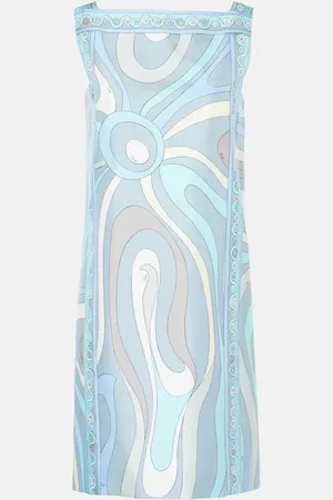 Puccini Marmo silk twill minidress