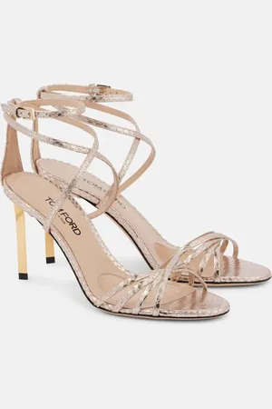 Tom Ford Ida 85 snake-effect leather sandals