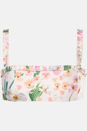 Agua by Agua Bendita Olmo Jardinera embroiderd bikini top