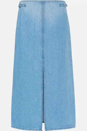 GABRIELA HEARST Morelos cotton and linen midi skirt