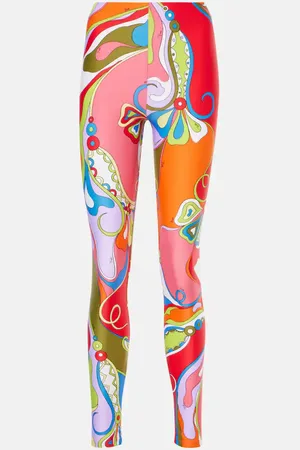 Puccini Orchidee printed leggings