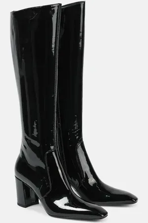 Saint Laurent Lauren 70 patent leather knee-high boots