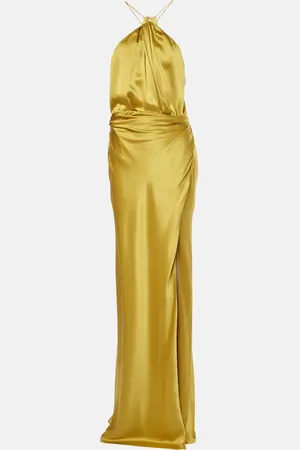The Sei Draped silk gown