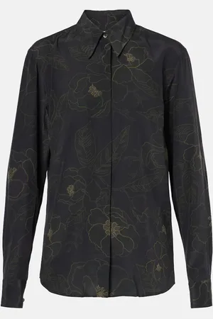 DRIES VAN NOTEN Floral silk shirt