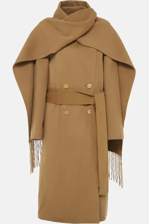 Joseph Lepage caped wool and silk wrap coat