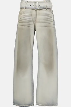Acne Studios Low-rise coated denim wide-leg pants