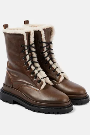 Isabel Marant Ghiso shearling-lined leather combat boots