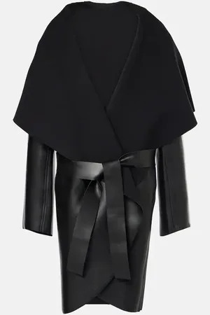Norma Kamali Reversible faux leather coat