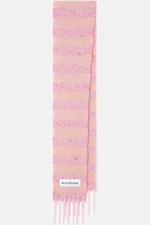 Acne Studios Striped wool-blend scarf