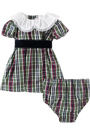 La Coqueta Baby Alicia cotton dress and bloomers set
