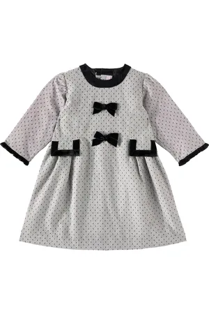 La Coqueta Penelope bow-detail polka-dot dress