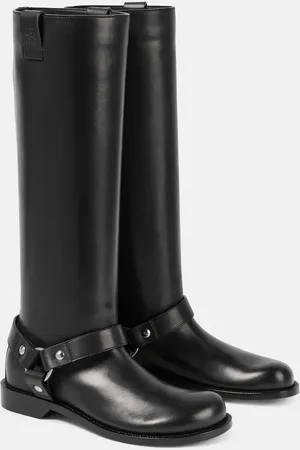 Loewe Campo leather biker boots