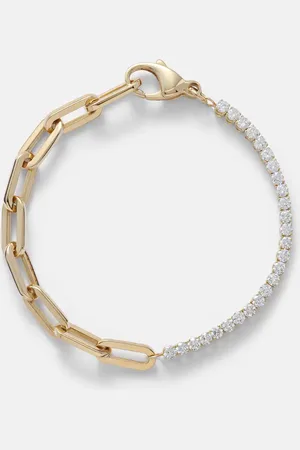 BUCHERER FINE JEWELLERY Link 18kt chain bracelet with diamonds